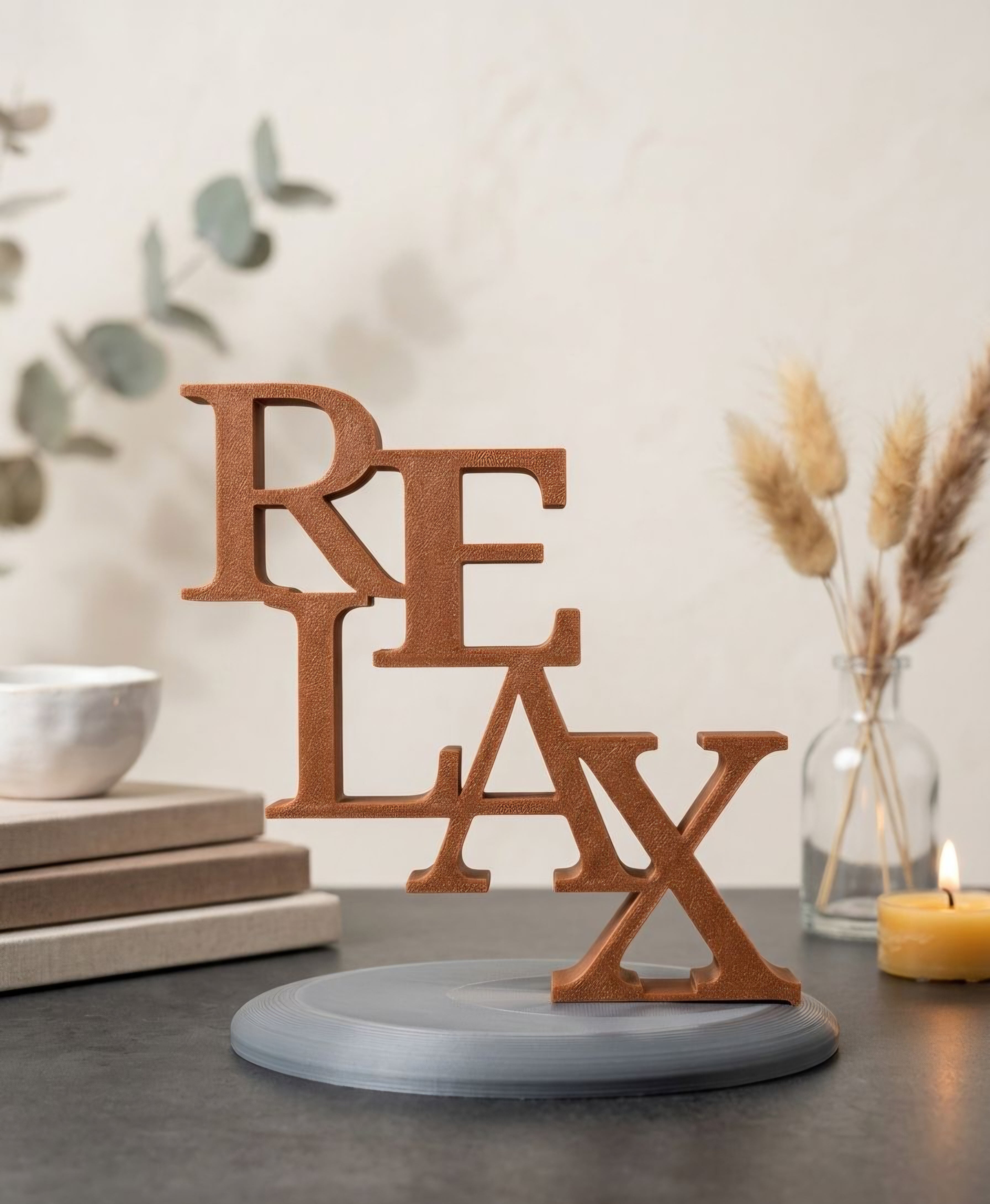 Dekoschriftzug Relax